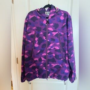 BAPE color camo full zip hoodie